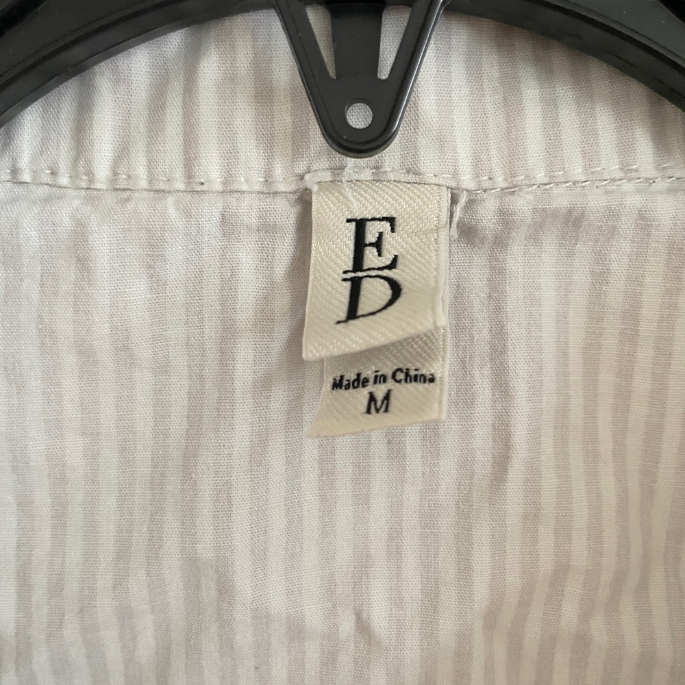 Women’s Striped White Pajama Set - Picture 3 of 7